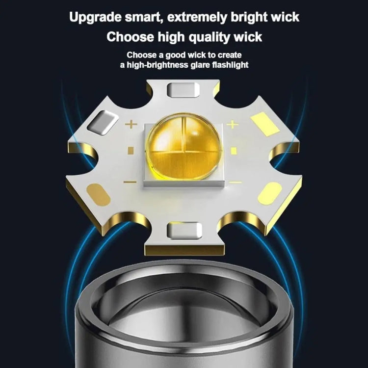 Outdoor LED Flashlight Multi-Functional Camping Lighting Flashlight Portable Rechargeable Work Lamp