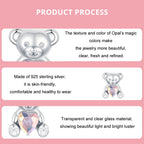 S925 Sterling Silver Valentine Day Cute Bear DIY Beads — view 3
