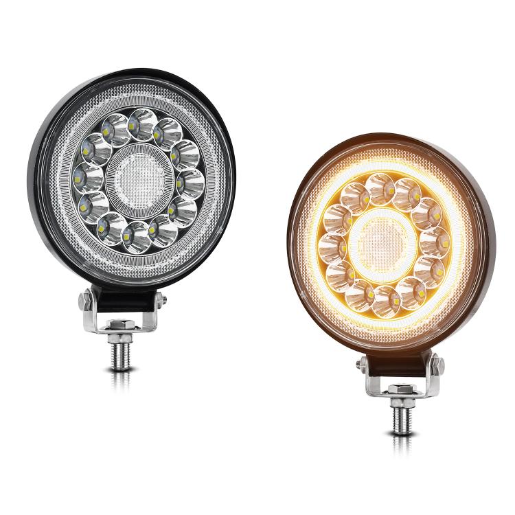 4 Inch Round Mixed Luminous Double-Circle Angel Eye Work Light