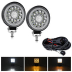 4 Inch Round Mixed Luminous Double-Circle Angel Eye Work Light