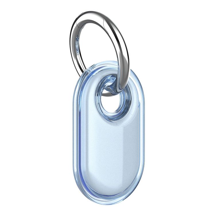 For Samsung Galaxy SmartTag 2 Keychain All Inclusive IP68 Waterproof Protective Case — Transparent Black