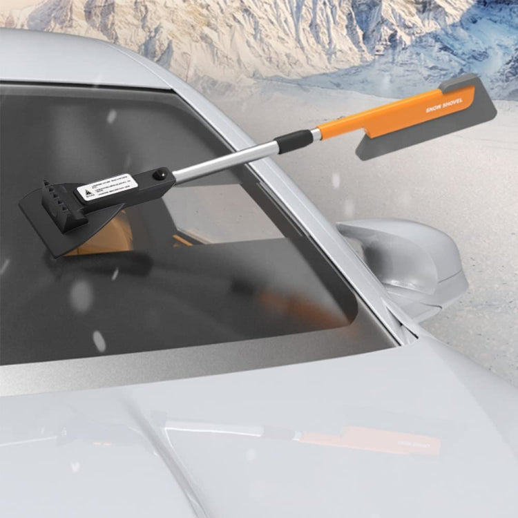 Car Multifunctional Telescopic Snow Shovel Glass Defrost De-icing Brush Winter Cleaning Tools