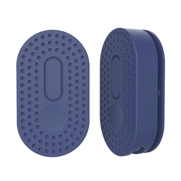 For Samsung Galaxy SmartTag2 Locator Pet Loss Prevention Sticker Adhesive Protective Case — Black