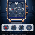 SANDA 5304 Quartz Men Watch Three Eyes Six Stitches Simple Calendar Waterproof Waist Watch — view 10