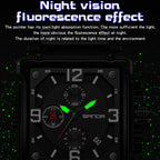 SANDA 5304 Quartz Men Watch Three Eyes Six Stitches Simple Calendar Waterproof Waist Watch — view 12