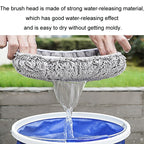 Car Chenille Curved Handle Telescopic Car Wash Soft Bristle Mop — view 3