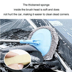 Car Chenille Curved Handle Telescopic Car Wash Soft Bristle Mop — view 4