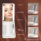 LED Cosmetic Mirror Rechargeable Smart Fill Light Travel Portable Set — view 7