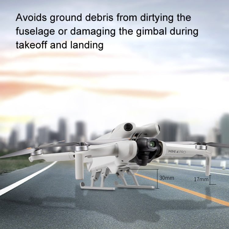 Landing Gear Base Gimbal Protector Folding Booster Kickstand, For DJI Mini 4 Pro