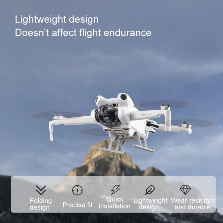 Landing Gear Base Gimbal Protector Folding Booster Kickstand, For DJI Mini 4 Pro