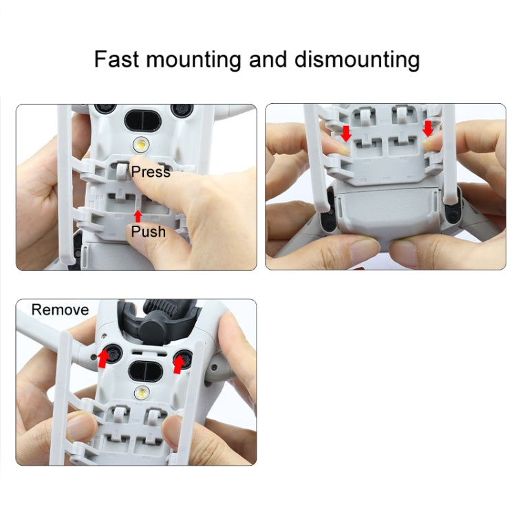 Landing Gear Base Gimbal Protector Folding Booster Kickstand, For DJI Mini 4 Pro