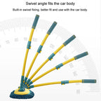 Curved Rod Car Wash Mop Retractable Cleaning Tool No Harm Car Special Soft Brush