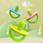 Silicone Cactus Teether Baby Anti Teething Sticks Toys — Green And Yellow