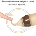Infant Silicone Rice Paste Spoon Squeeze Feeding Soft Scoop Baby Complementary Food Tableware — view 4