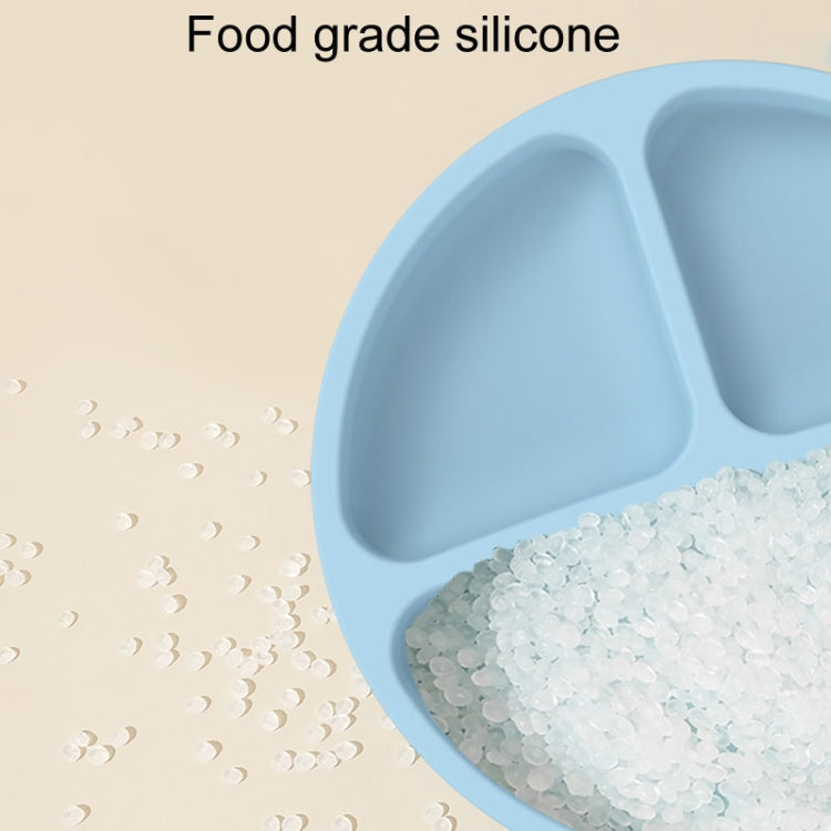 3 Compartments Baby Silicone Suction Cup Plate Childrens Complementary Feeding Bowl — view 7
