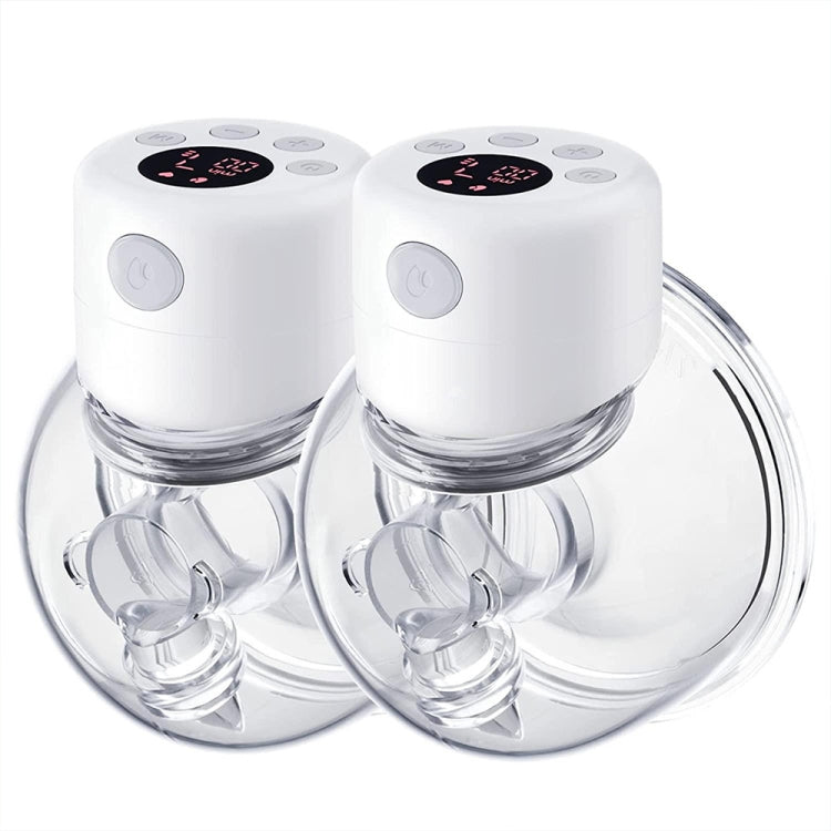 S12 LCD Screen Smart Large Capacity Portable Wearable Silent Electric Breast Pump — S12 White