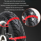 5pcs/Set Motorcycle Electric Two-Wheeler Non-Damaging Anti-Skid Chain Ties