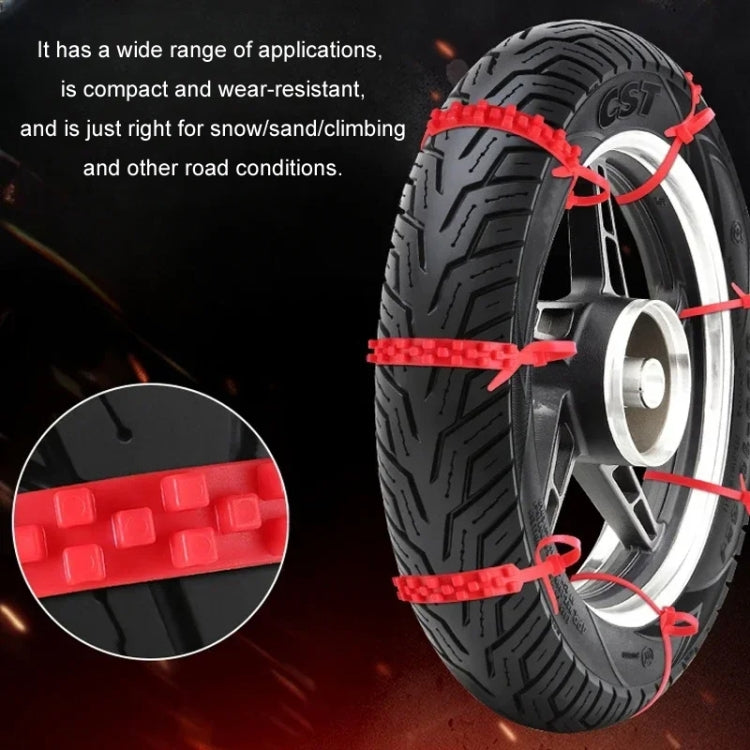 5pcs/Set Motorcycle Electric Two-Wheeler Non-Damaging Anti-Skid Chain Ties
