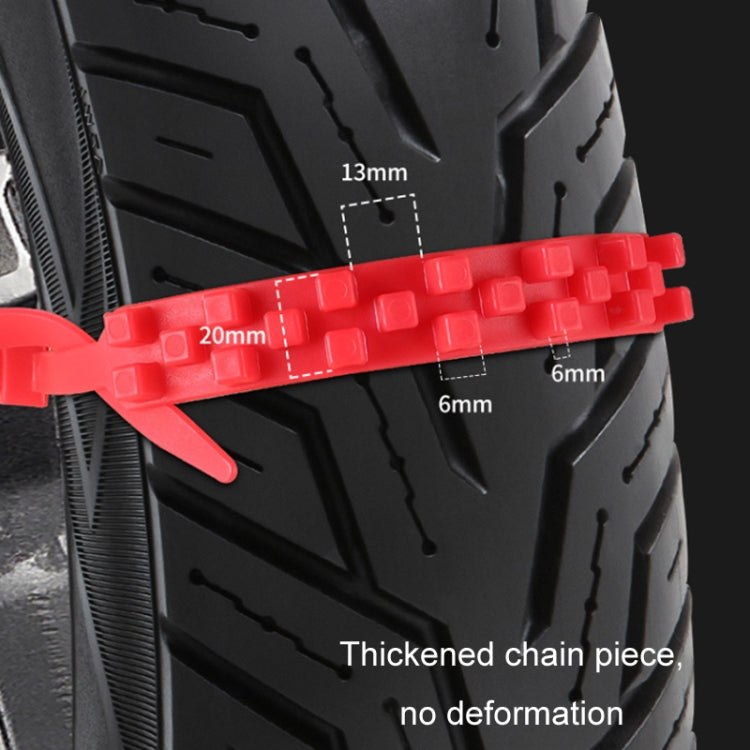 5pcs/Set Motorcycle Electric Two-Wheeler Non-Damaging Anti-Skid Chain Ties
