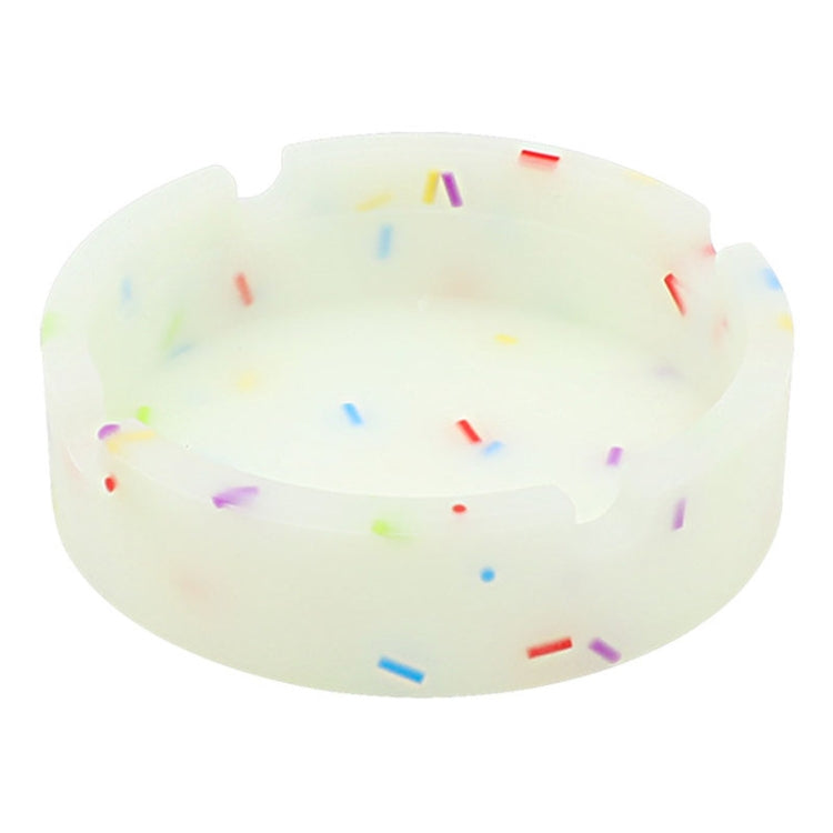 Round Silicone Luminous Ashtray Fluorescent Car Ashtray