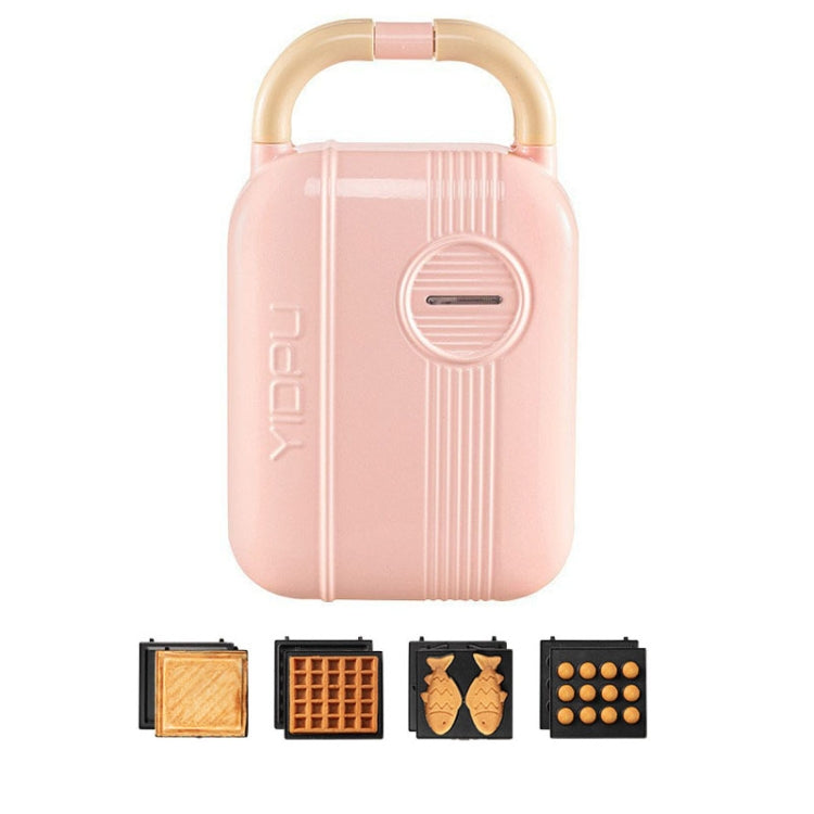 YIDPU Multifunctional Family Breakfast Maker Light Diet Sandwich Waffle Baker, CN Plug — Green