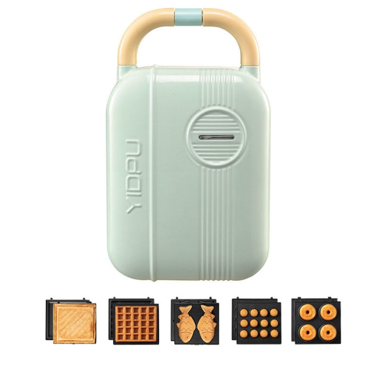 YIDPU Multifunctional Family Breakfast Maker Light Diet Sandwich Waffle Baker, CN Plug — Pink