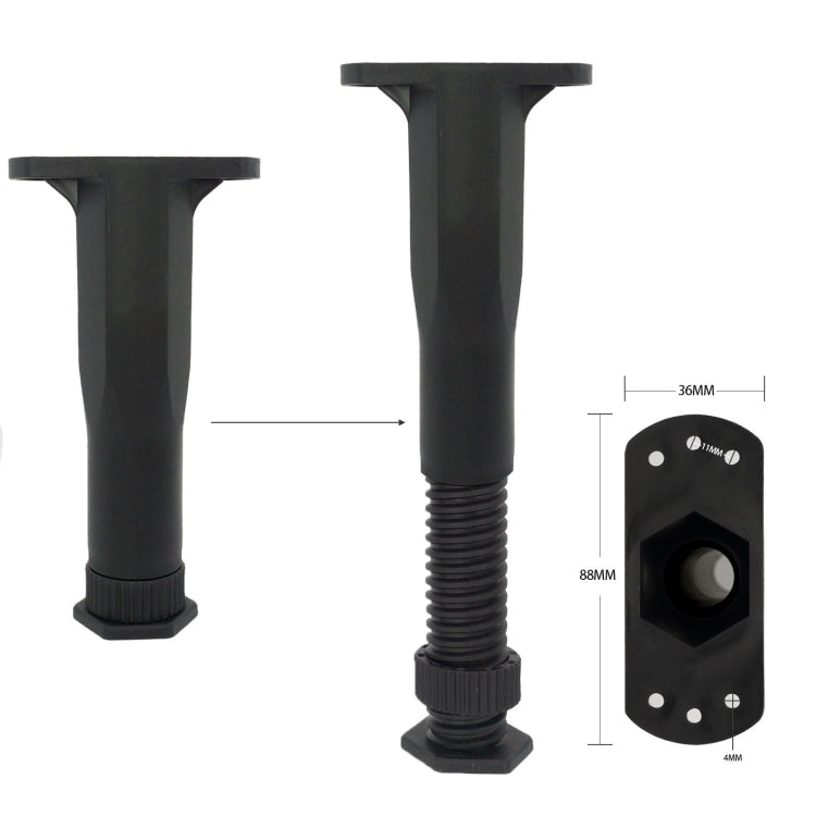 Adjustable Underbed Beam Support Holder Retractable Furniture Booster Bracket — view 6
