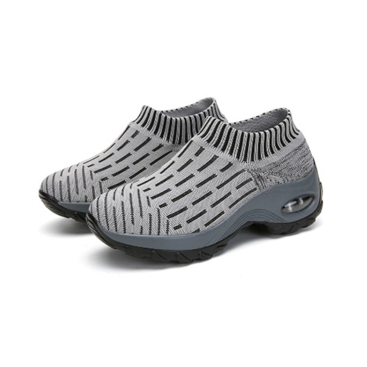 Socks Shoes Air-cushion Soles Increased Mesh Breathable Outdoor Casual Shoes — 38
