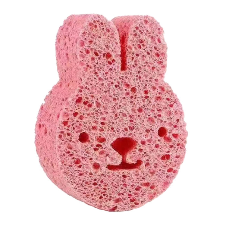Baby Bathing Wood Pulp Sponge Cute Cartoon Soft Bath Sponge Bath Scrubber — Bear