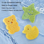 Baby Bathing Wood Pulp Sponge Cute Cartoon Soft Bath Sponge Bath Scrubber — view 14