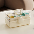 Cosmetics Storage Box Plastic Anti -Dust Transparent Desktop Medicine Box