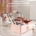 Cosmetics Storage Box Plastic Anti -Dust Transparent Desktop Medicine Box — view 7
