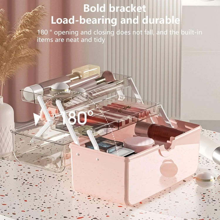 Cosmetics Storage Box Plastic Anti -Dust Transparent Desktop Medicine Box — view 7