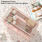 Cosmetics Storage Box Plastic Anti -Dust Transparent Desktop Medicine Box — view 8