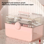Cosmetics Storage Box Plastic Anti -Dust Transparent Desktop Medicine Box — view 9