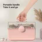 Cosmetics Storage Box Plastic Anti -Dust Transparent Desktop Medicine Box — view 10