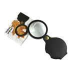 10X Folding Leather Case Magnifier Pocket Magnifying Glass