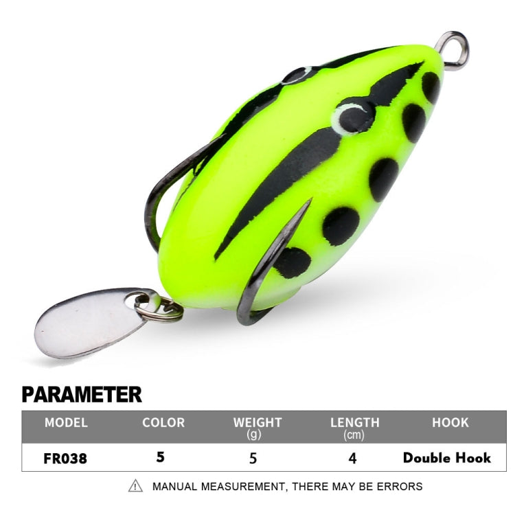 PROBEROS FR038 Simulation Thunderfrog Lure Fake Lure Blackfish Bait Converted Thunderfrog Soft Bait — view 6