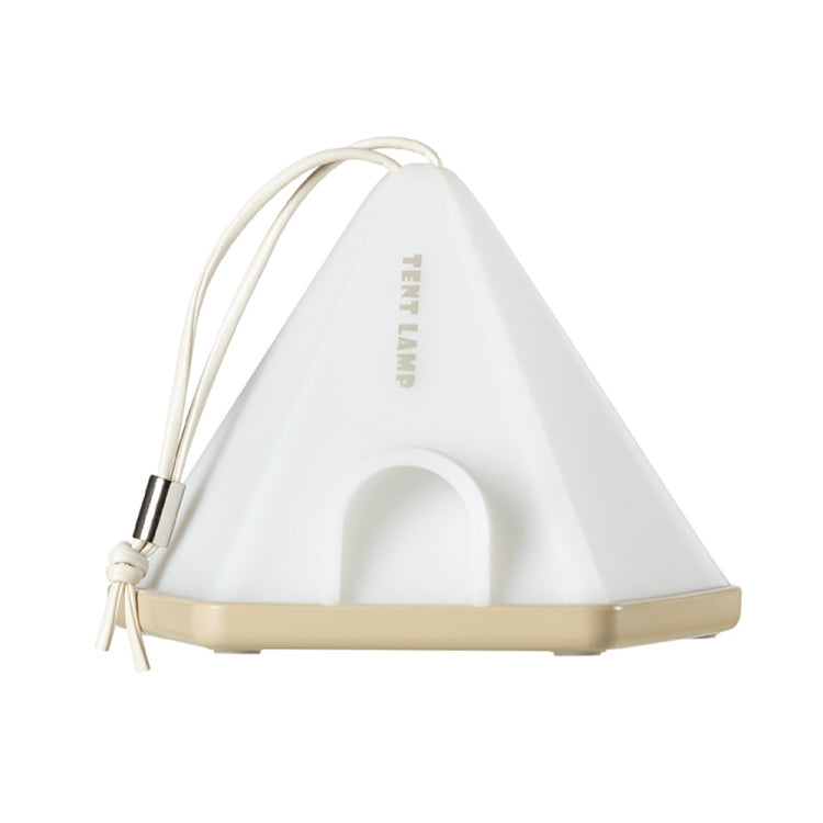 ZAY-L05 Tent-Shape USB Charging Timer Night Light Wild Camping Atmosphere Light — White