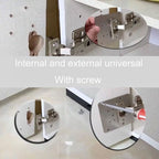 5pcs Cabinet Door Repair Hinge Mounting Plate Hinge Fixing Panel Installing Piece Tool — view 5