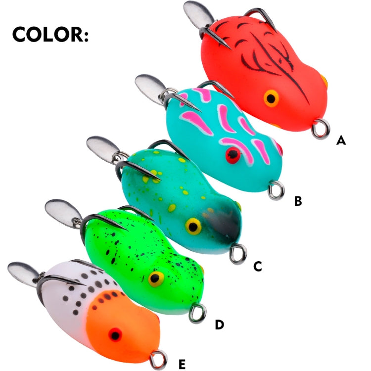 PROBEROS FR039 Mini Thunderfrog Lure Simulation Soft Bait Blackfish Fishing Lure — Color D