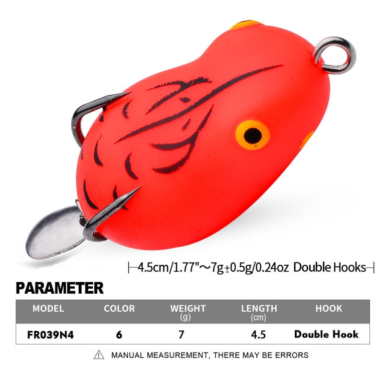 PROBEROS FR039 Mini Thunderfrog Lure Simulation Soft Bait Blackfish Fishing Lure — view 7