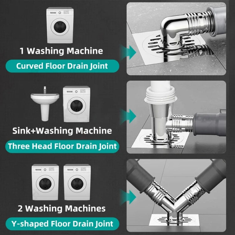 Elbow Type Washing Machine Floor Drain Joint Pipe Connector — view 8