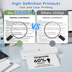 Phomemo M834 Wireless Bluetooth Thermal Printer Support Multi-Size Thermal Paper — view 4