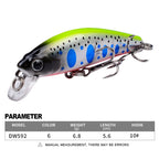 PROBEROS DW592 Sinking Minnow Lure Long Casting Fake Bait Bionic Plastic Hard Bait — view 6