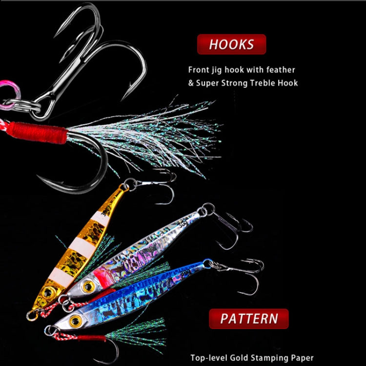 PROBEROS LF126 Long Casting Lead Fish Bait Freshwater Sea Fishing Fish Lures Sequins — view 25