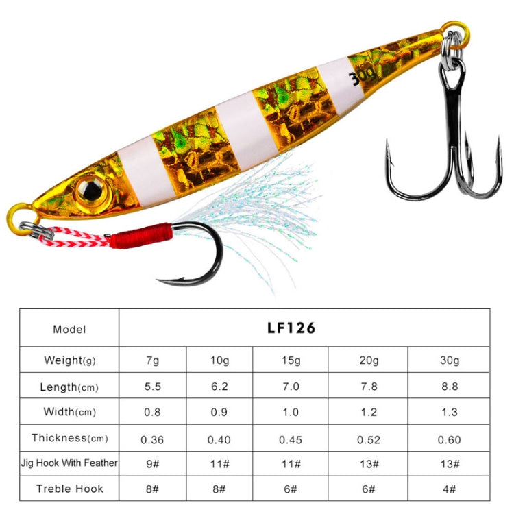 PROBEROS LF126 Long Casting Lead Fish Bait Freshwater Sea Fishing Fish Lures Sequins — view 21