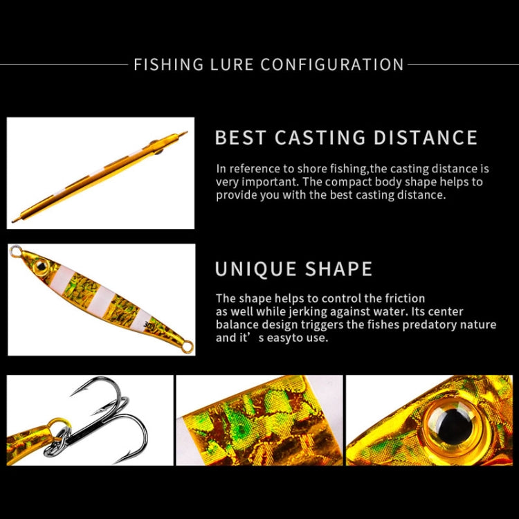 PROBEROS LF126 Long Casting Lead Fish Bait Freshwater Sea Fishing Fish Lures Sequins — view 23