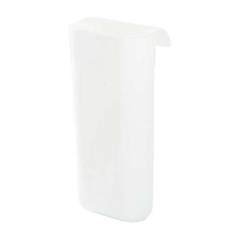 Desktop Computer Monitor Auxiliary Pen Holder Desk Adhesive Storage Box — Trapezoid-Gray