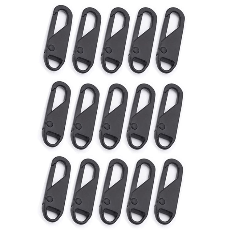 15pcs Universal Detachable Zip Slider Replacement Head Accessory — Silver